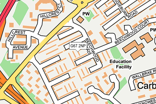 G67 2NP map - OS OpenMap – Local (Ordnance Survey)