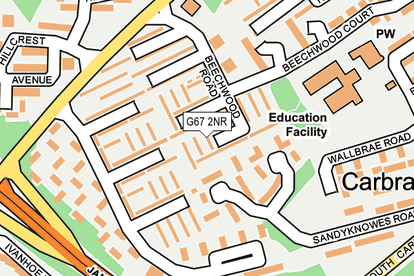 G67 2NR map - OS OpenMap – Local (Ordnance Survey)
