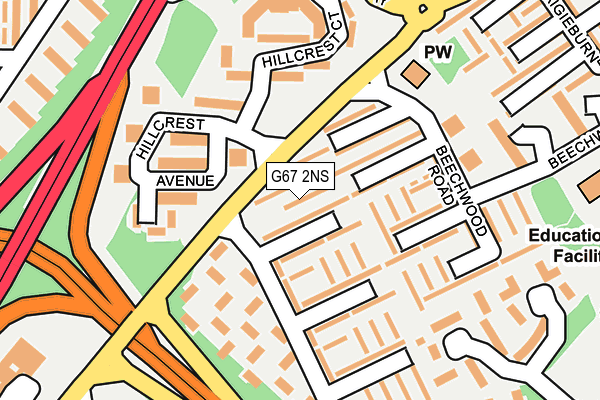 G67 2NS map - OS OpenMap – Local (Ordnance Survey)
