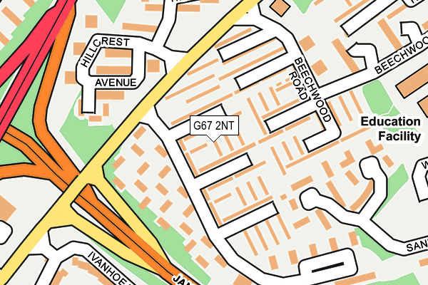 G67 2NT map - OS OpenMap – Local (Ordnance Survey)