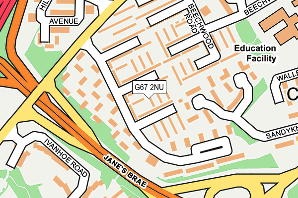 G67 2NU map - OS OpenMap – Local (Ordnance Survey)