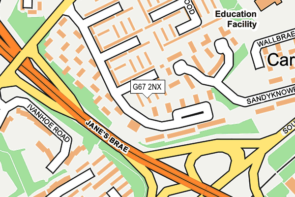 G67 2NX map - OS OpenMap – Local (Ordnance Survey)