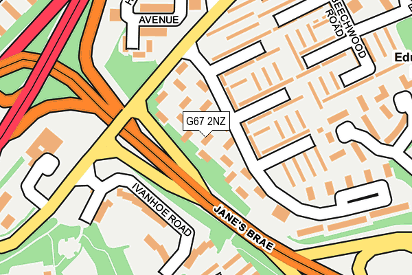 G67 2NZ map - OS OpenMap – Local (Ordnance Survey)