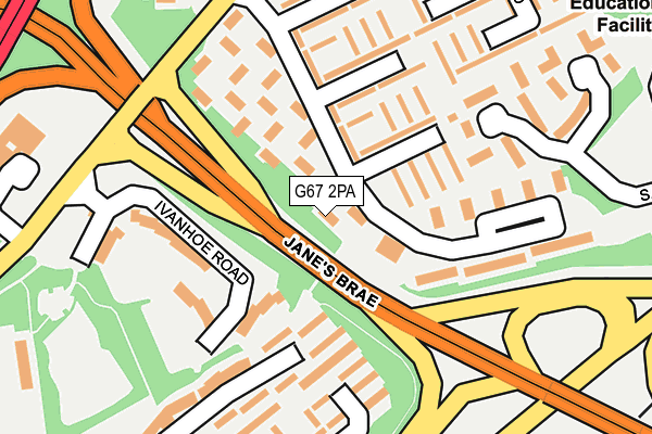 G67 2PA map - OS OpenMap – Local (Ordnance Survey)
