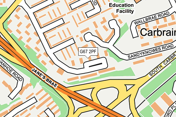 G67 2PF map - OS OpenMap – Local (Ordnance Survey)