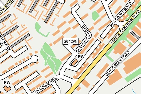 G67 2PN map - OS OpenMap – Local (Ordnance Survey)