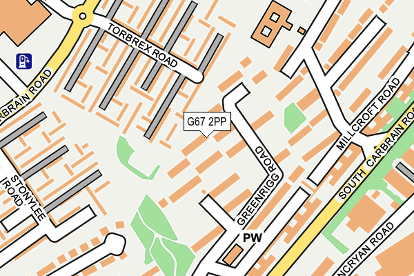 G67 2PP map - OS OpenMap – Local (Ordnance Survey)