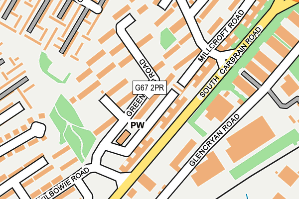 G67 2PR map - OS OpenMap – Local (Ordnance Survey)