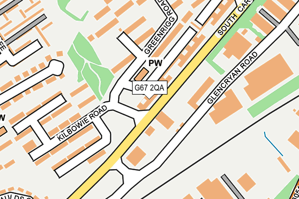 G67 2QA map - OS OpenMap – Local (Ordnance Survey)