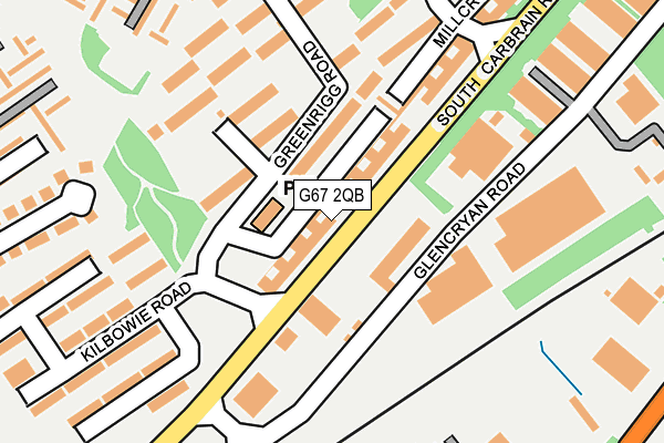 G67 2QB map - OS OpenMap – Local (Ordnance Survey)