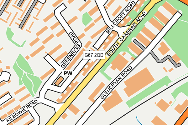 G67 2QD map - OS OpenMap – Local (Ordnance Survey)