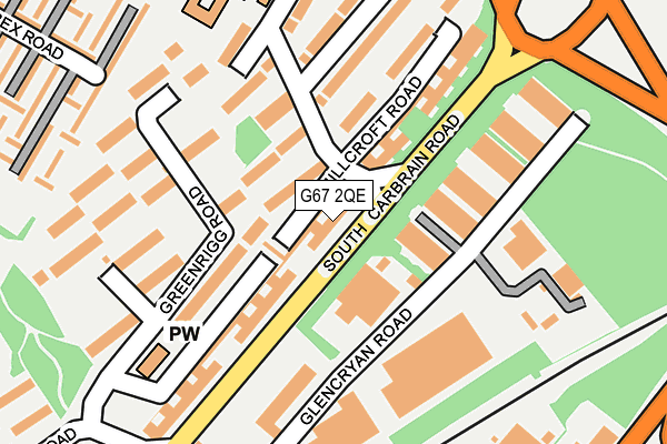G67 2QE map - OS OpenMap – Local (Ordnance Survey)