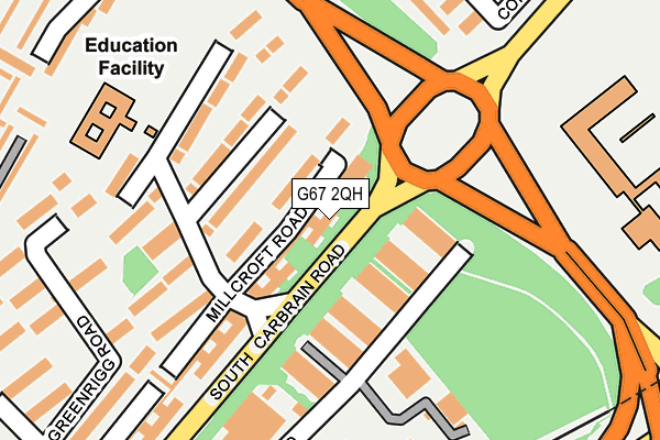 G67 2QH map - OS OpenMap – Local (Ordnance Survey)