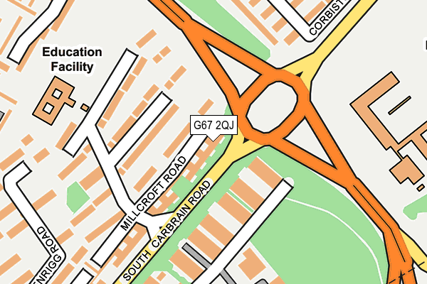 G67 2QJ map - OS OpenMap – Local (Ordnance Survey)