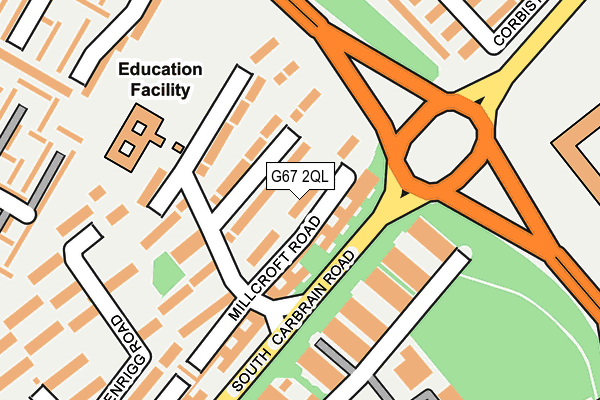 G67 2QL map - OS OpenMap – Local (Ordnance Survey)