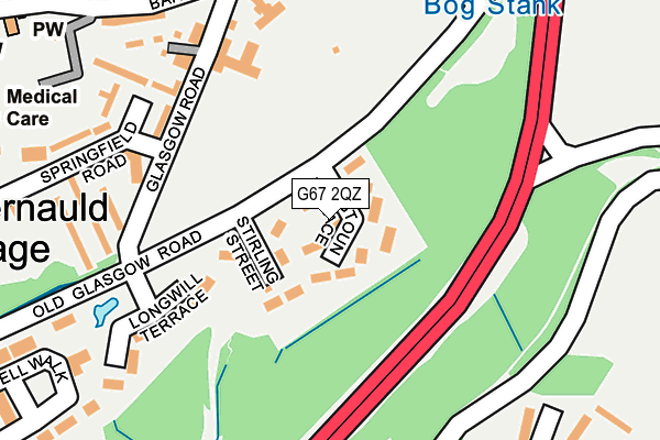 G67 2QZ map - OS OpenMap – Local (Ordnance Survey)