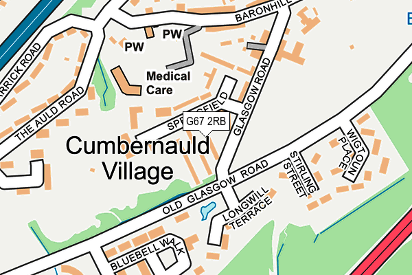 G67 2RB map - OS OpenMap – Local (Ordnance Survey)