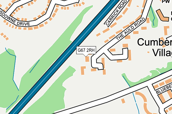 G67 2RH map - OS OpenMap – Local (Ordnance Survey)