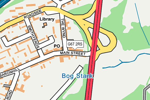 G67 2RS map - OS OpenMap – Local (Ordnance Survey)