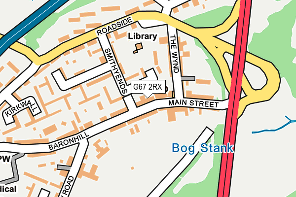 G67 2RX map - OS OpenMap – Local (Ordnance Survey)