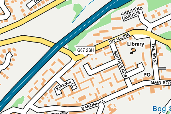 G67 2SH map - OS OpenMap – Local (Ordnance Survey)