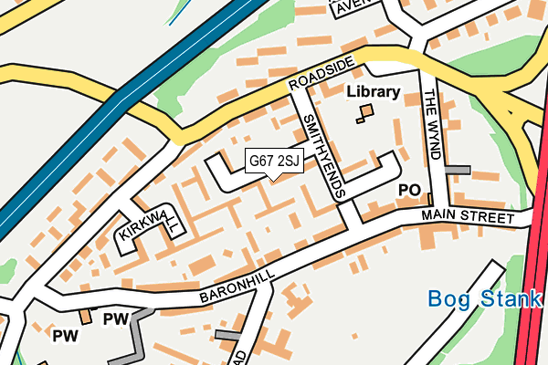 G67 2SJ map - OS OpenMap – Local (Ordnance Survey)