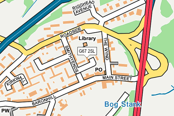 G67 2SL map - OS OpenMap – Local (Ordnance Survey)