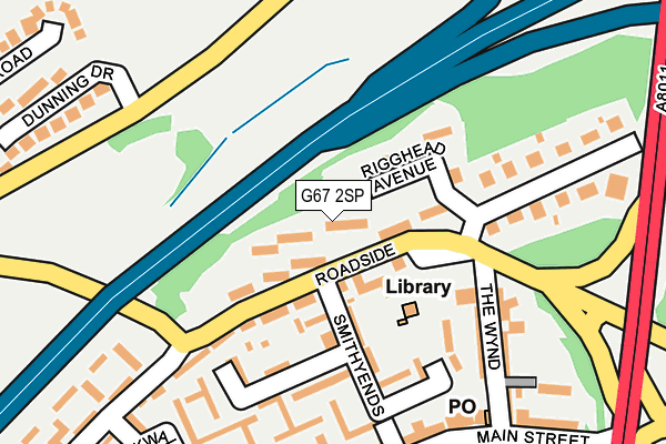 G67 2SP map - OS OpenMap – Local (Ordnance Survey)