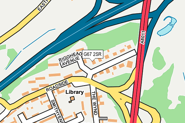 G67 2SR map - OS OpenMap – Local (Ordnance Survey)