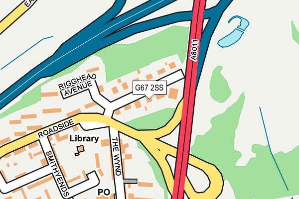 G67 2SS map - OS OpenMap – Local (Ordnance Survey)
