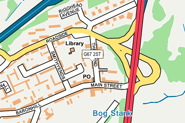 G67 2ST map - OS OpenMap – Local (Ordnance Survey)