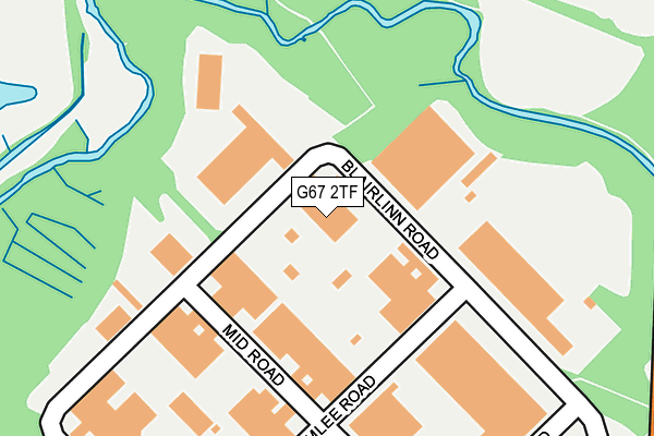 G67 2TF map - OS OpenMap – Local (Ordnance Survey)