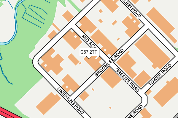 G67 2TT map - OS OpenMap – Local (Ordnance Survey)
