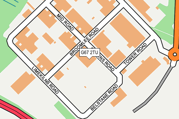 G67 2TU map - OS OpenMap – Local (Ordnance Survey)