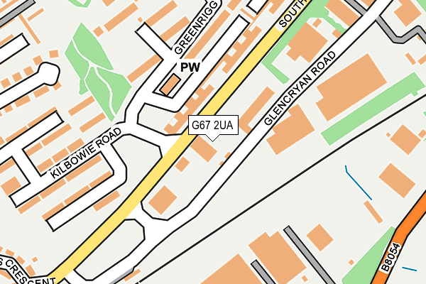 G67 2UA map - OS OpenMap – Local (Ordnance Survey)