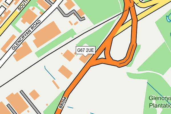 G67 2UE map - OS OpenMap – Local (Ordnance Survey)