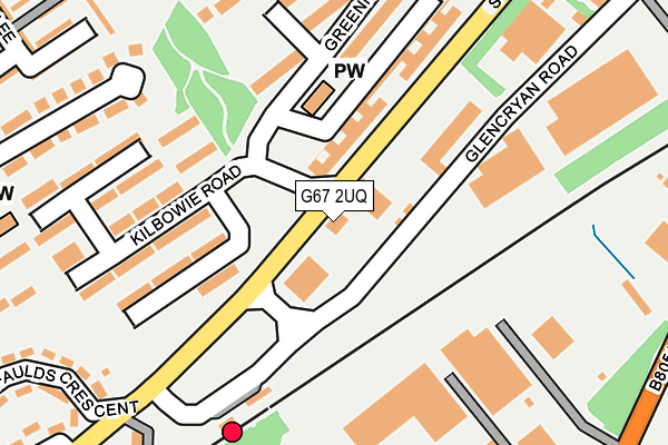 G67 2UQ map - OS OpenMap – Local (Ordnance Survey)