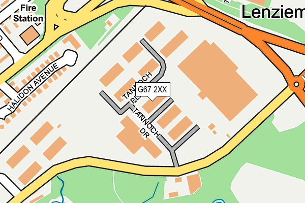 G67 2XX map - OS OpenMap – Local (Ordnance Survey)