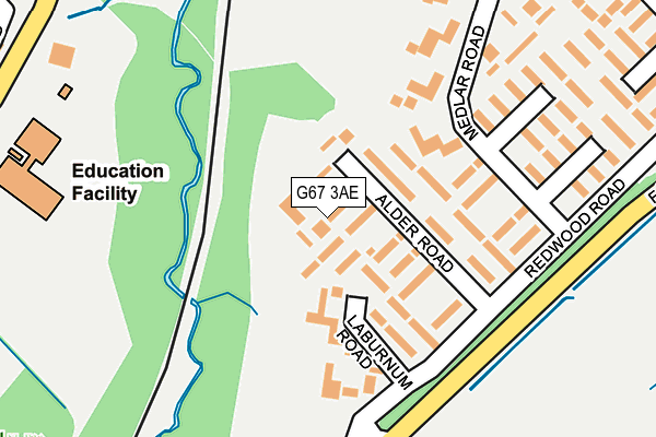 G67 3AE map - OS OpenMap – Local (Ordnance Survey)