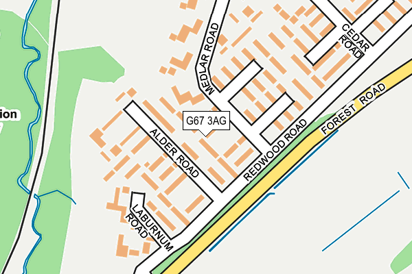 G67 3AG map - OS OpenMap – Local (Ordnance Survey)
