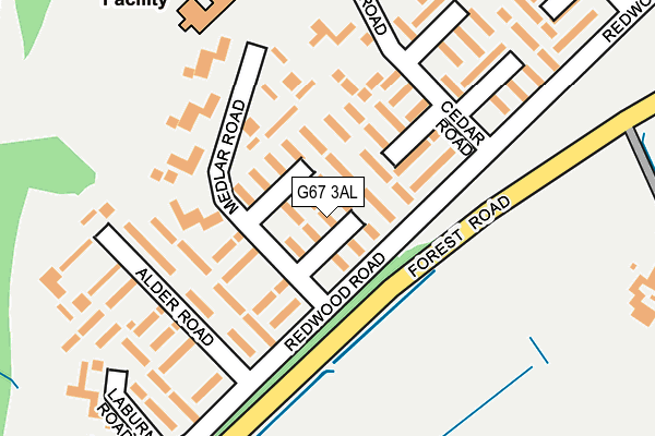 G67 3AL map - OS OpenMap – Local (Ordnance Survey)