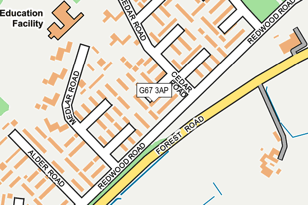 G67 3AP map - OS OpenMap – Local (Ordnance Survey)