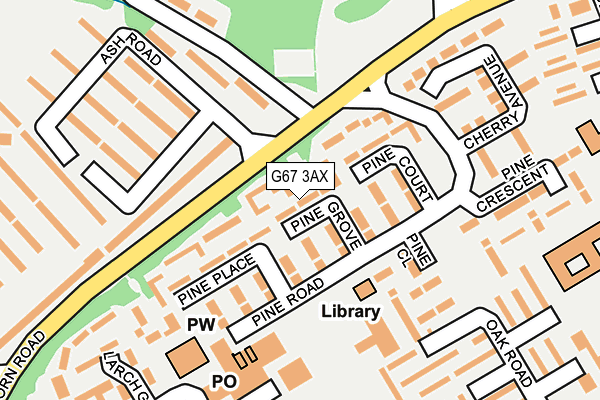 G67 3AX map - OS OpenMap – Local (Ordnance Survey)