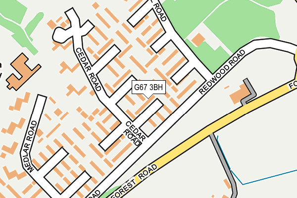 G67 3BH map - OS OpenMap – Local (Ordnance Survey)