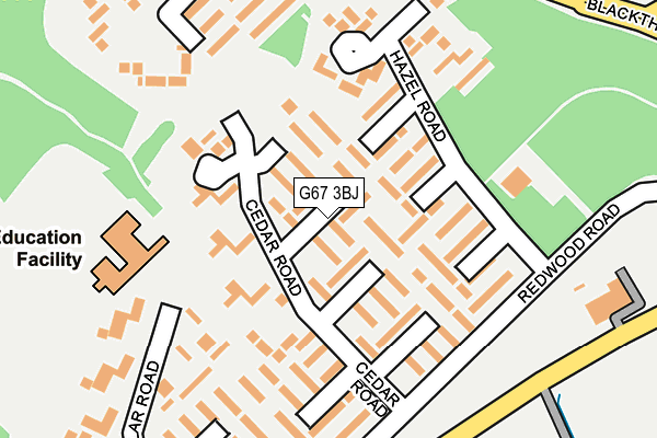 G67 3BJ map - OS OpenMap – Local (Ordnance Survey)