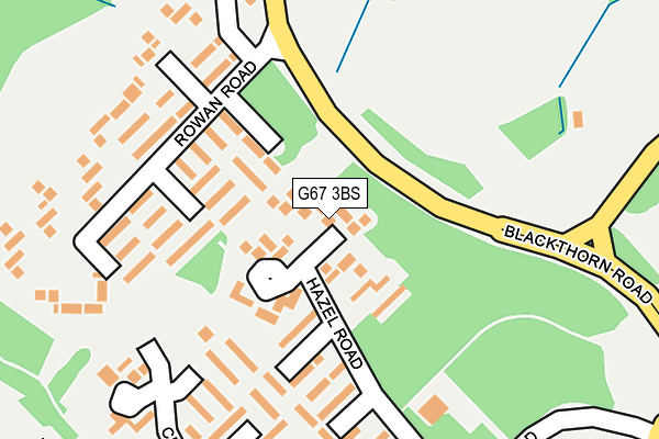 G67 3BS map - OS OpenMap – Local (Ordnance Survey)