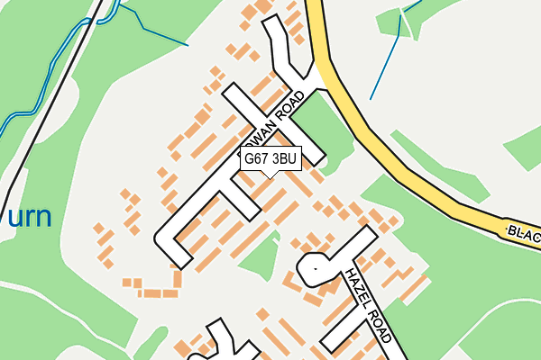 G67 3BU map - OS OpenMap – Local (Ordnance Survey)