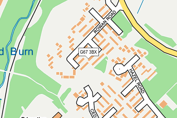 G67 3BX map - OS OpenMap – Local (Ordnance Survey)