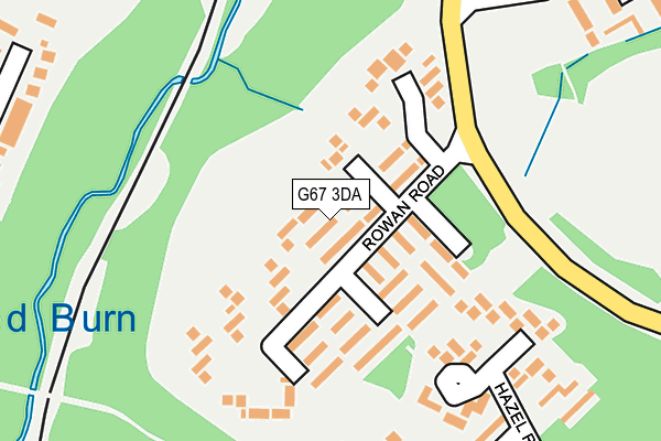 G67 3DA map - OS OpenMap – Local (Ordnance Survey)