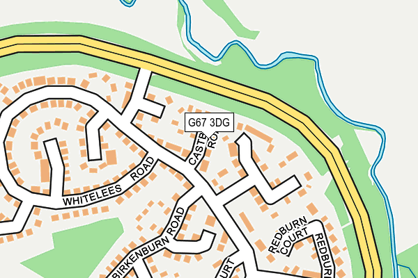 G67 3DG map - OS OpenMap – Local (Ordnance Survey)